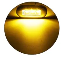 Chrome Bezel 3 Diode Marker Light