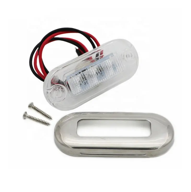Chrome Bezel 3 Diode Marker Light