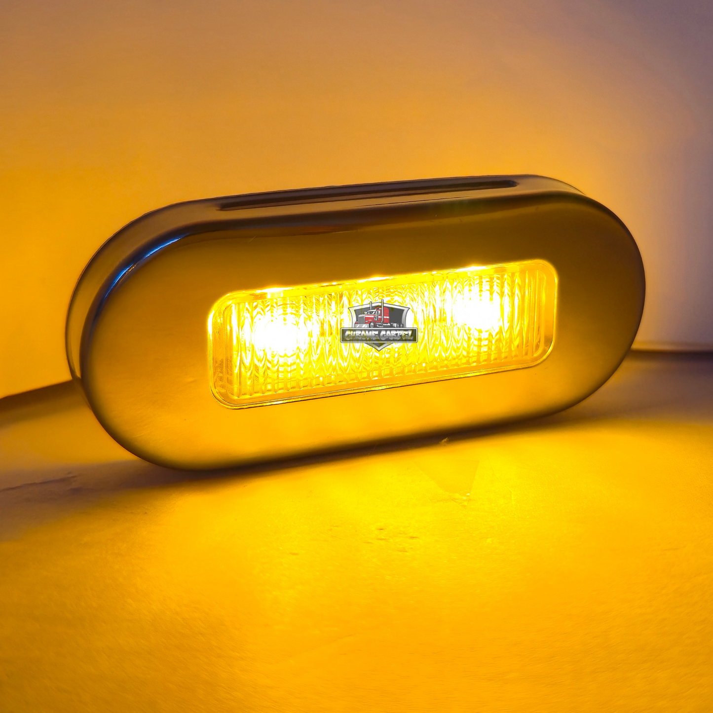 Chrome Bezel 3 Diode Marker Light