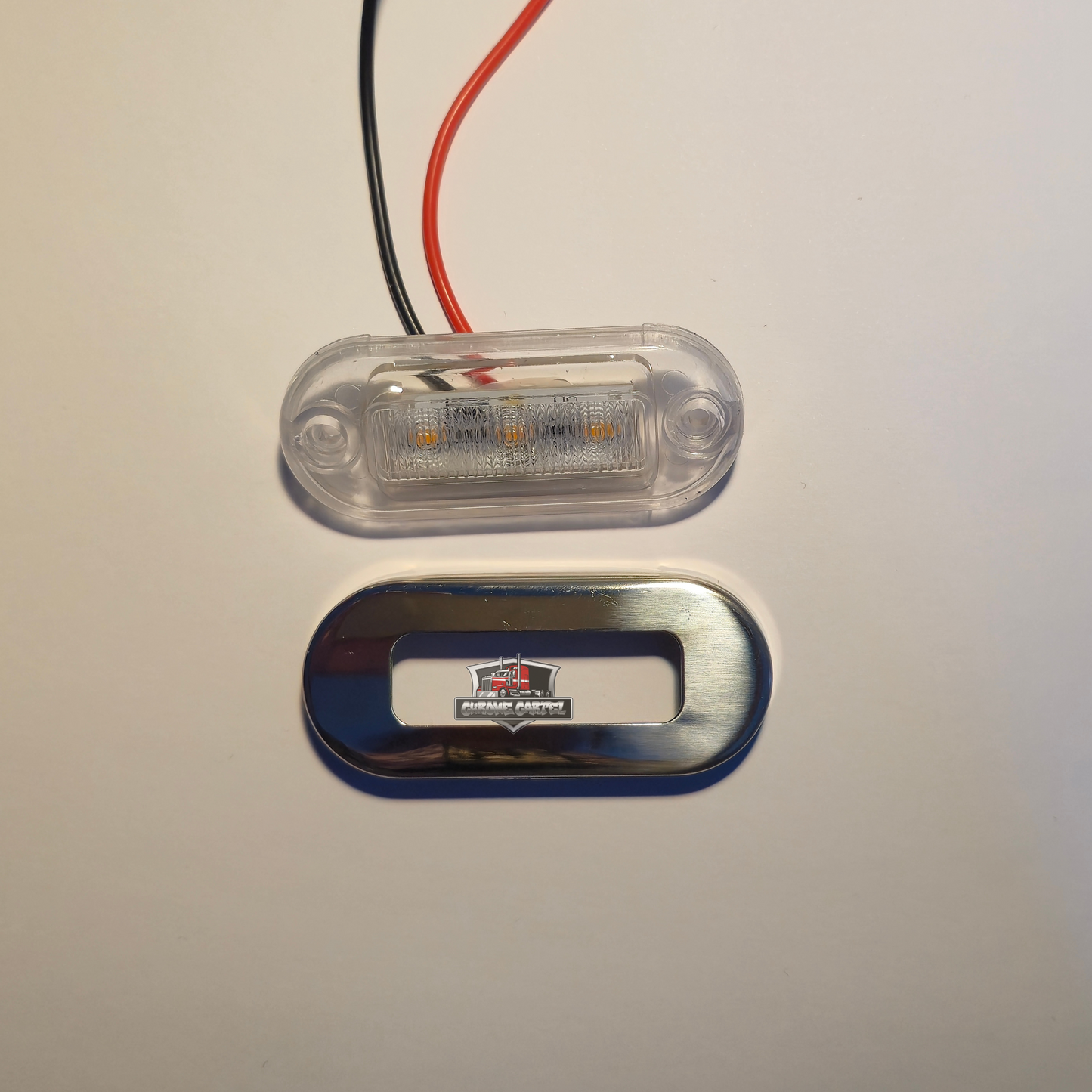 Chrome Bezel 3 Diode Marker Light