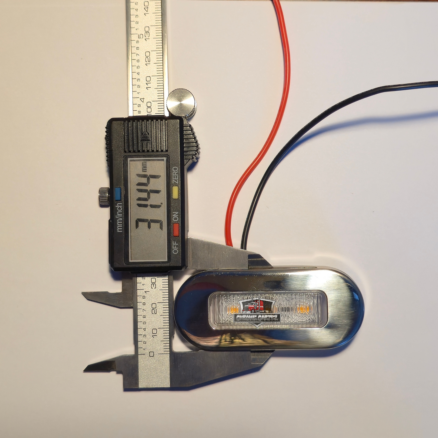 Chrome Bezel 3 Diode Marker Light