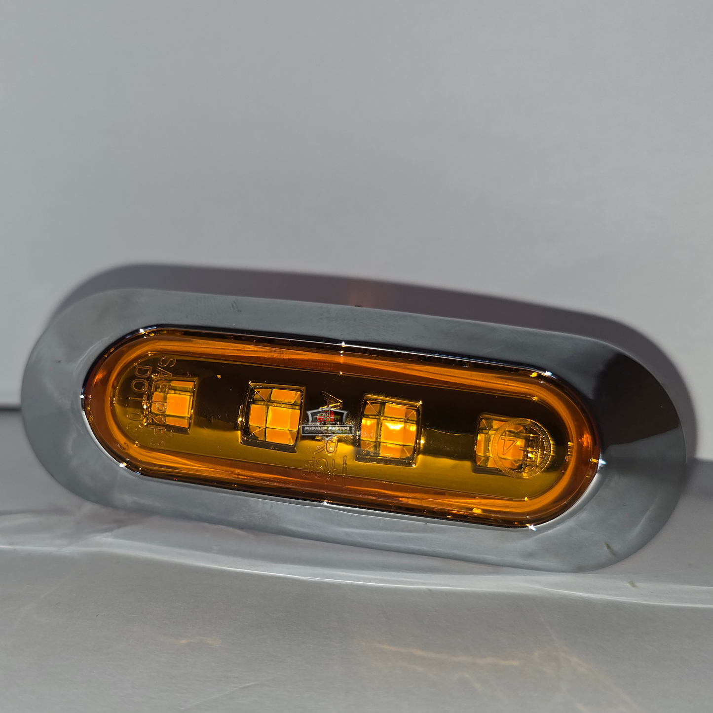 Chrome  Bezel 4 Diode Marker Light