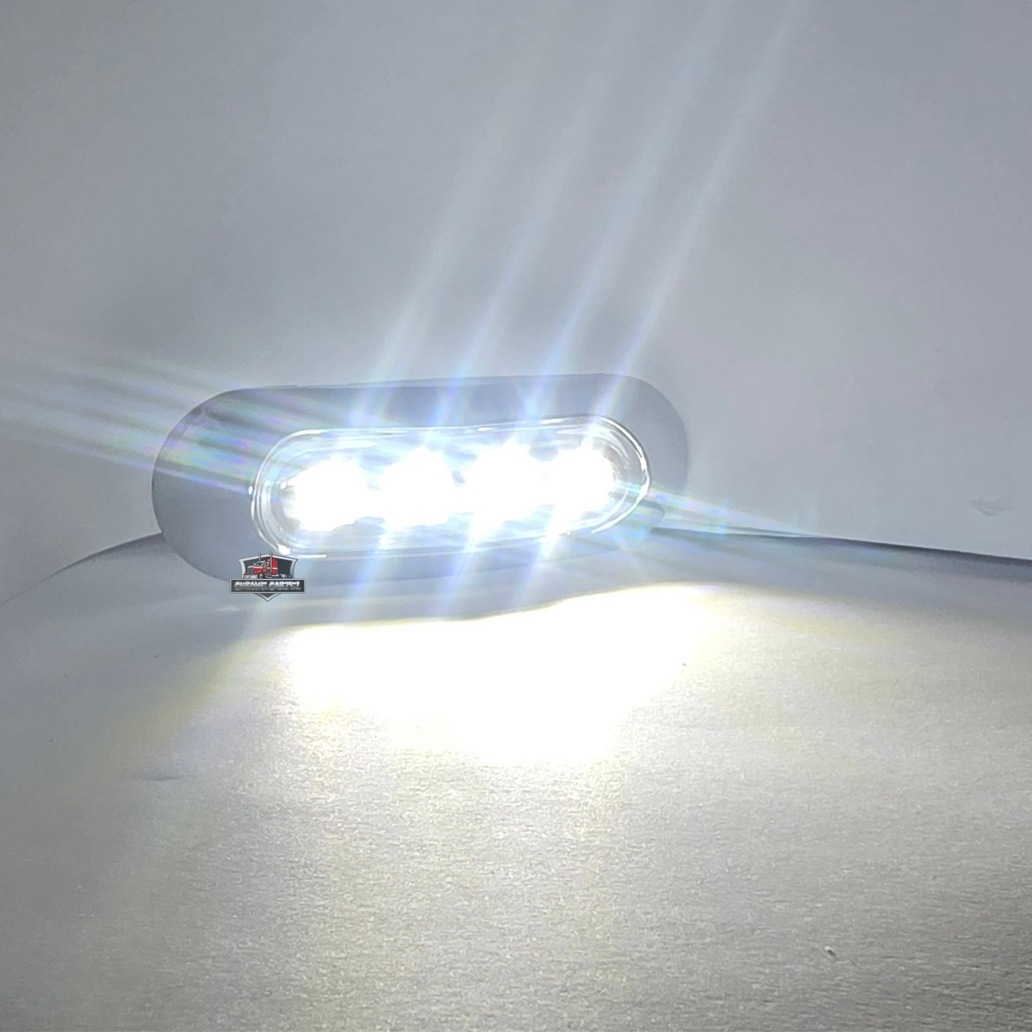 Chrome  Bezel 4 Diode Marker Light