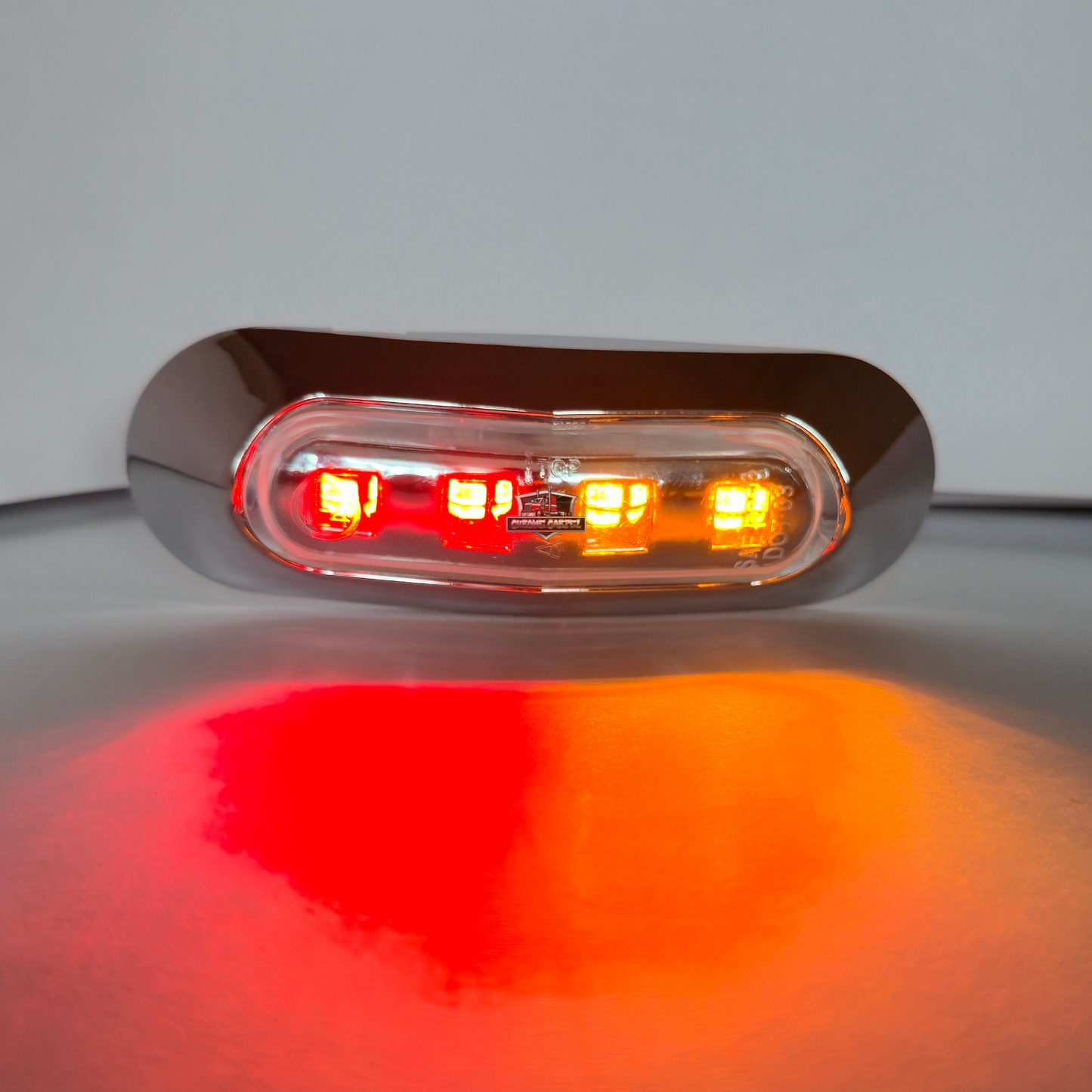 Chrome  Bezel 4 Diode Marker Light