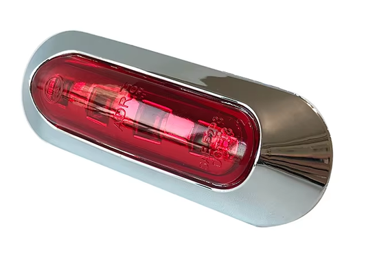 Chrome  Bezel 4 Diode Marker Light