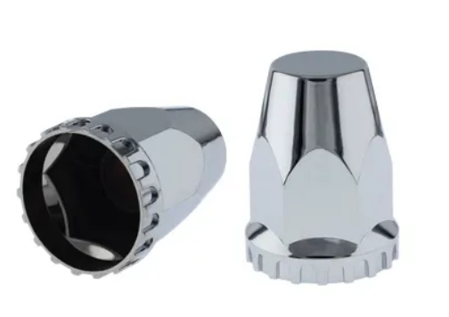 Chrome Wheel Nut Cover - Dome 33mm