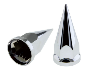 Chrome Wheel Nut Cover - Spike