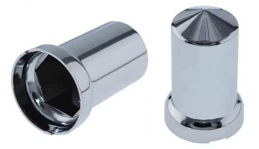 Chrome Wheel Nut Cover - Pointed - 33mm
