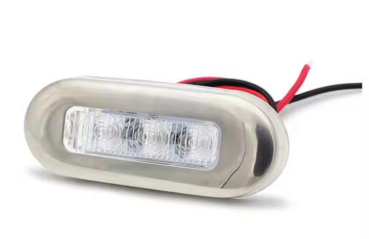 Chrome Bezel 3 Diode Marker Light